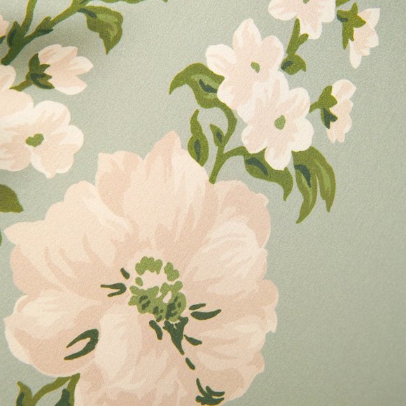 Reformation Anaiis Silk Dress | Tarragon - Picture 6 of 7